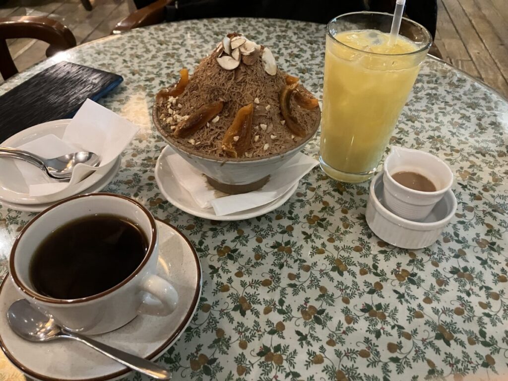 ほうじ茶かき氷